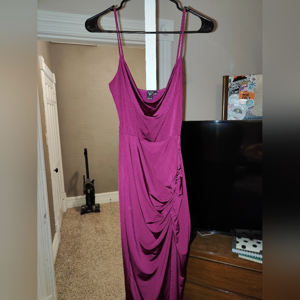 Silky Ruched Dress